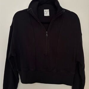 Aerie Black V-Neck Sweater